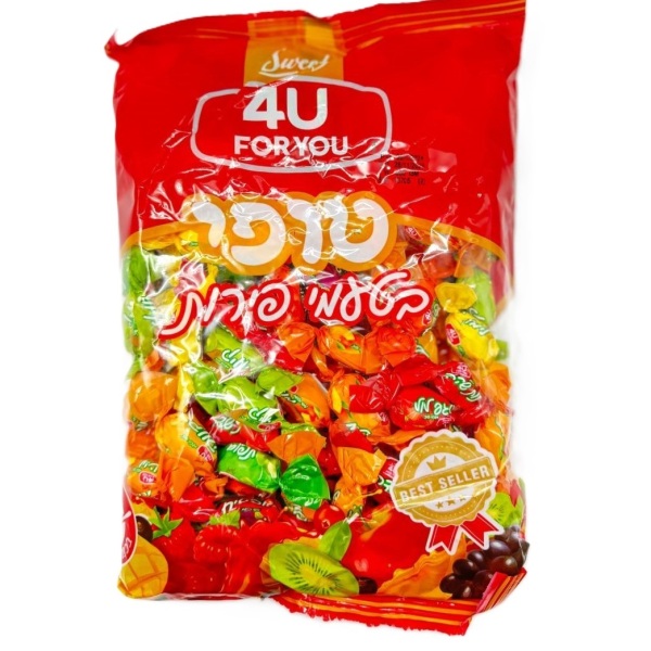 حلوى توفي 4U بطعم الفواكه