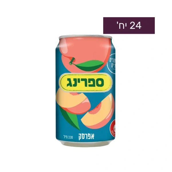 عصير سبرنج علب بنكهة الخوخ 330 مل (كرتون 24 حبة)